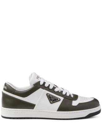 Prada Downtown Colour Block Leather Sneakers