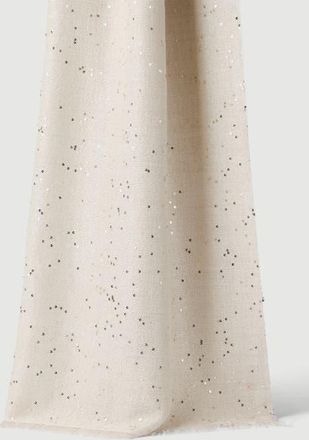 Brunello Cucinelli Cashmere and silk Diamond yarn scarf in Oyster at Nordstrom