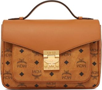 MCM Tracy Kleine Handtas - Dames - Handtassen - Bruin - ONE Size - Leer - Tassen