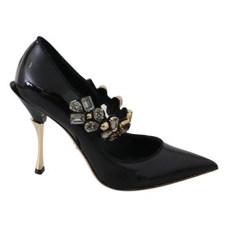 Dolce & Gabbana Dames, Schoenen, Zwart, Maat: 35 EU Leer