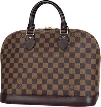 Louis Vuitton Tweedehands Canvas Louis Vuitton tassen - Dames - Vintage Handtas - Bruin - ONE Size - Vintage