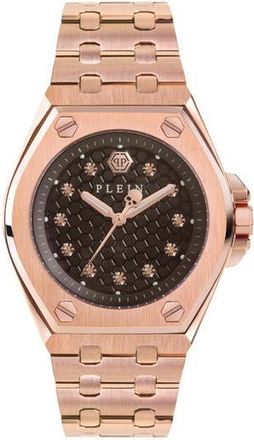 Philipp Plein Plein Extreme Bracelet Watch, 38mm in Black/Rose Gold at Nordstrom Rack