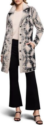 Nic+Zoe Diamond Pattern Coat in Black Multi at Nordstrom Rack, Size X-Large