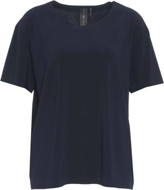 Norma Kamali Boxy T-shirt - Dames - T-shirts - Blauw - M - Polyester - Tops