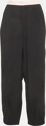 Sonia Rykiel Black Crepe Pleated Trousers