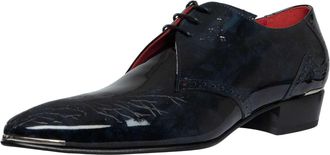 Jeffery West Branch Brogue Leren Schoenen, Blauw