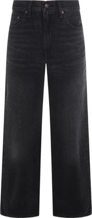 Levi's Baggy Dad Shrink Up - Dames - Loose Fit Jeans - Zwart - W29 L32 - Katoen - Jeans
