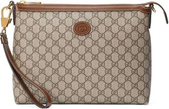 Gucci Beige GG Canvas Crossbody Bag