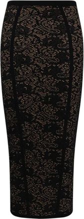 Elisabetta Franchi Mujer, Faldas, Negro, Talla: L