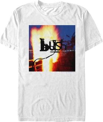 Bush Furniture Mens Bush Razorblade Suitcase Album Cover Graphic Tee in White at Nordstrom, Size Xxx-Large