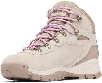 Columbia Newton Ridge Amped Waterproof Hiking Boot in Dark Stone/Cosmos/Beige at Nordstrom, Size 8.5