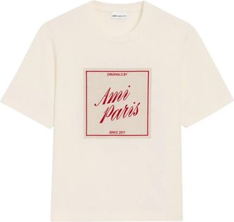 Ami T-shirts en Polos Wit - Heren - T-shirts - Wit - XL - Katoen - Tops