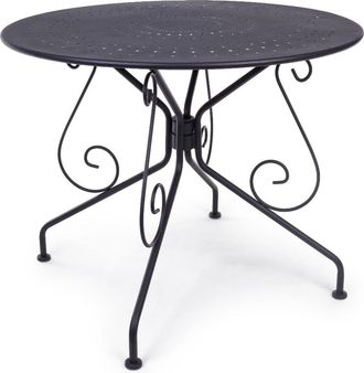 BIZZOTTO Bizzotto - Mesa Etienne Di&aacute;metro 90 Cm Gris Oscuro