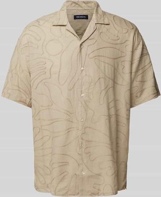 Mc Neal Loose Fit Freizeithemd aus Leinen-Viskose-Mix in Beige, Gr&ouml;&szlig;e XXL