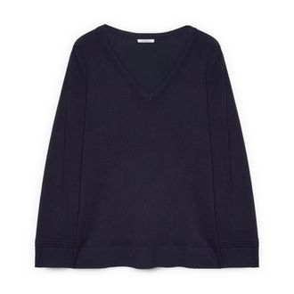 Fiorella Rubino Maglione Scollo a V - - Knitwear - Donna - Blu - XS