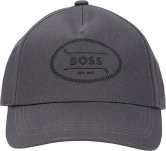 HUGO BOSS Pyer-Golf-Off-Course Cap - Heren - Petten - Grijs - ONE Size - Katoen - Accessoires