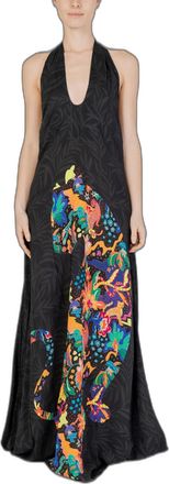 Desigual Womens Swim Vest_panter One Piece Swimsuit, Black, M