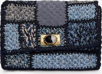 Boks&Baum Geh&auml;kelte funkelnde Schultertasche Shelly S