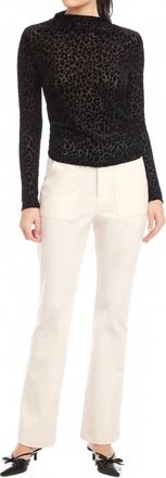 Fifteen Twenty Khami Velvet Burnout Top In Leopard