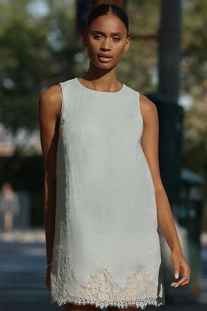 Reformation Jessalyn Linen Shift Dress