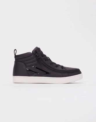 Billy Footwear Womens Cs Mid Sneaker In Black Leather