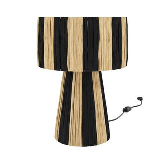 Rendez-Vous D&eacute;co L&aacute;mpara de palmera negra a rayas