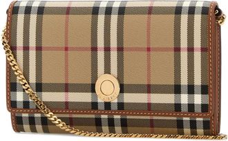Burberry Womens Printed Canvas Check Wallet Vntgchkbriarbrown Portafogli