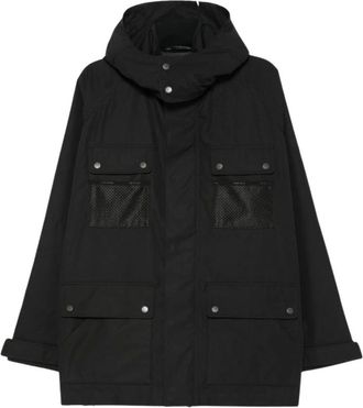 Junya Watanabe Abrigo con capucha y m&uacute;ltiples bolsillos - Jackets - Hombre - Negro - L