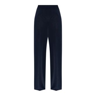 Lanvin Wide Trousers, female, Blue, Size: XS Viscose Wide-Leg Pants