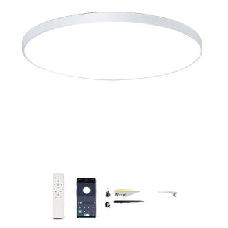 OEM L&aacute;mpara De Techo Con Control Inteligente, Brillo Regulable Y Carcasa Blanca, 80 W