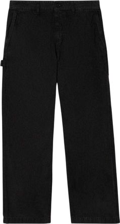 Lacoste Heren Katoen Canvas Timmerman Rechte Broek (Zwart)