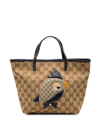 Gucci 2000-2015 GG Canvas Zoo handbag - Brown