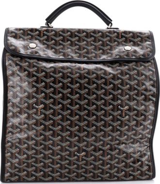 Goyard Saint Leger Briefcase Backpack Coated Canvas