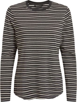 Craghoppers Dames/Dames Akona Gestreept Nosilife T-shirt met lange mouwen (Houtskool)