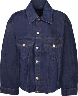 7 For All Mankind Gathered Jacket - Dames - Spijkerjassen - Blauw - S - Katoen - Jassen