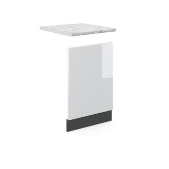 Vicco Panel Frontal R-line, Blanco Alto Brillo, 45 Cm, Et M&aacute;rmol