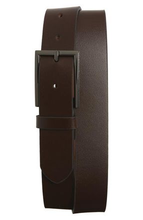 Nordstrom Victor Leather Belt in Brown at Nordstrom, Size 32