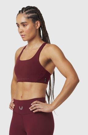ASRV Lycra Hybrid Sports Bra in Crimson at Nordstrom, Size X-Small