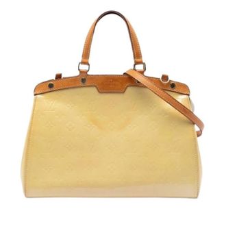 Louis Vuitton Pre-owned Handbags, female, Yellow, Size: ONE SIZE Pre-owned Brea MM