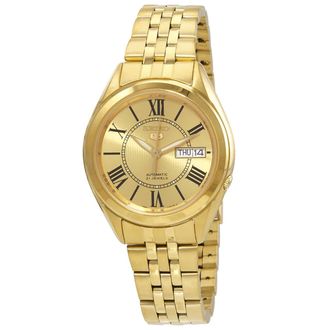Seiko 5 Automatic Gold Dial Mens Watch SNKL38