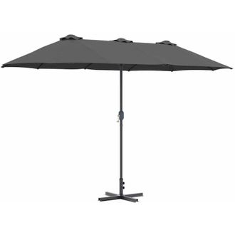 vidaXL Parasol De Jard&iacute;n Antracita 370 X 197 X 239 Cm Vidaxl
