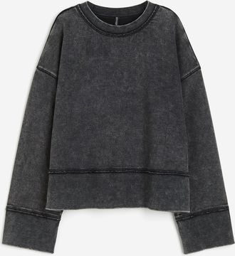 H&M Oversized Sweatshirt - Schwarz