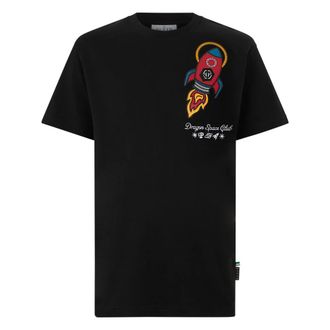 Philipp Plein T-Shirt Girocollo Manica Corta - - Tops - Uomo - Nero - XL