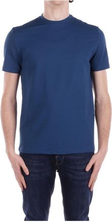 Suns Tops, Heren, Blauw, S, Blauw Logo T-shirt en Polo