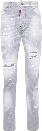 Dsquared2 Cool Guy mid-rise slim-fit jeans - men - Cotton/Polyester/Cotton/Elastane - 54 - Grey