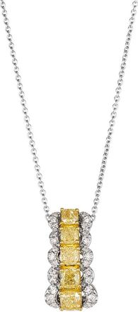 Le Vian Yellow Diamonds 14K Two-Tone 0.91 Ct. Tw. Diamond Pendant Necklace