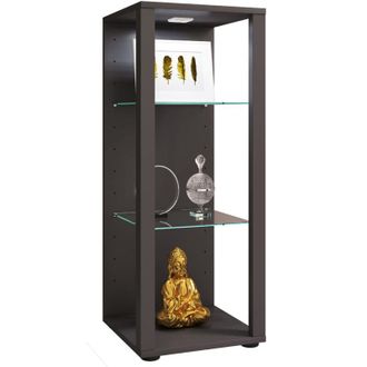 ebuy24 Ebuy24 - Vetrina in vetro vcm in piedi Vetrina vetrata con vetro di sicurezza esg Dimensioni ca. a. 90 x l. 35 x p. 35 cm Stand espositore vetro