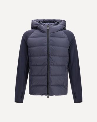 Moncler Felpa imbottita con zip in Polartec Man XL