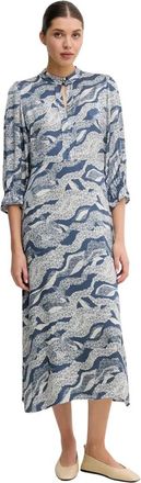 Bruuns Bazaar Floret BBClarenas jurk - Dames - Casual kleedjes - Blauw - XS - Kleedjes