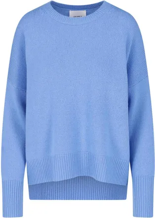 Lisa Yang Relaxed Fit High-Low Ribbed Knit Sweater